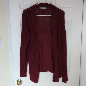 Maurices Burgandy Cardigan